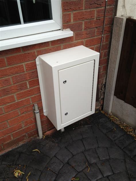 built in electric meter box|outside electricity meter box.